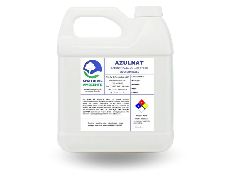 azulnat corante para água de reuso