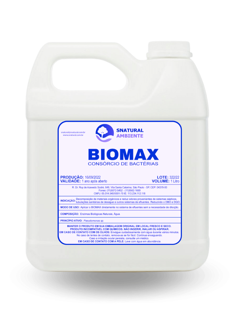 Biomax Consórcio de bactérias para Lodo